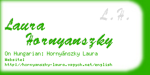 laura hornyanszky business card